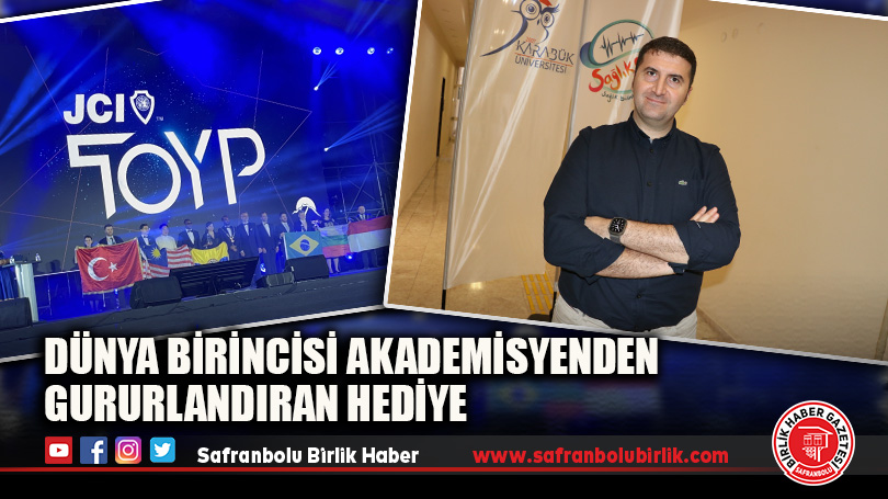 Dünya Birincisi Akademisyenden Gururlandıran Hediye