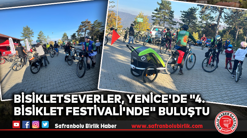 Bisikletseverler, Yenice’de “4. Bisiklet Festivali’nde” Buluştu