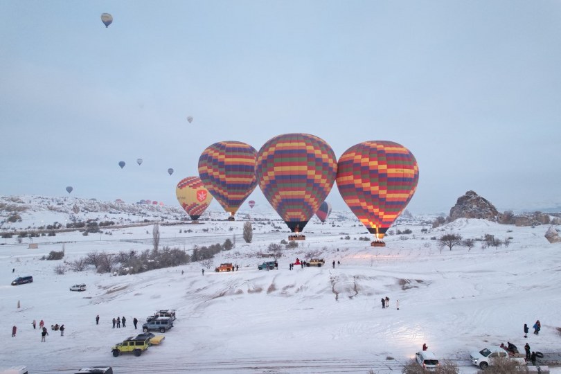 Kapadokya’da balon turları iptal edildi