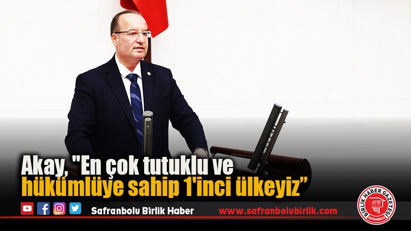 Akay, “En çok tutuklu ve hükümlüye sahip 1’inci ülkeyiz”