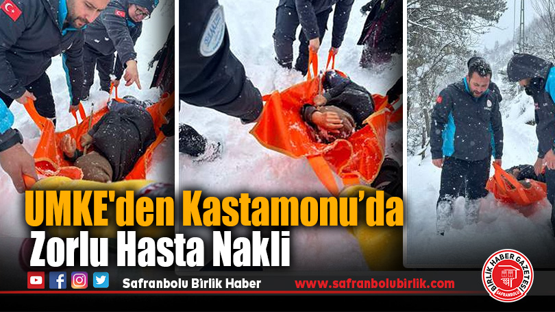 UMKE’den Bozkurt’ta Zorlu Hasta Nakli