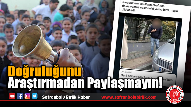 Doğruluğunu Araştırmadan Paylaşmayın!