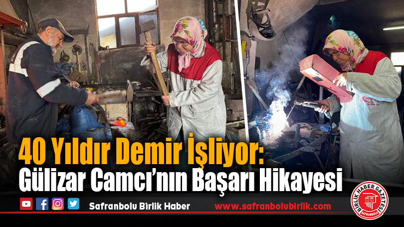 Bartın’da 5 çocuk annesi, 40 yıldır eşiyle örste demir dövüyor