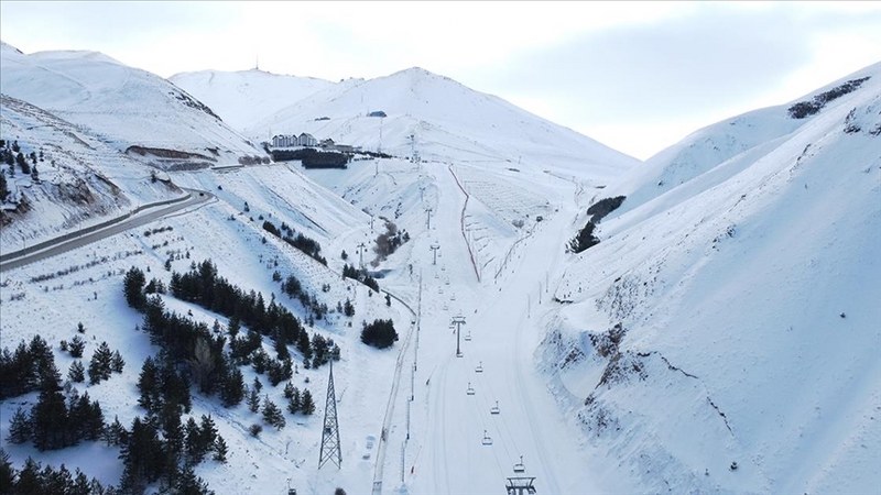 Palandöken kar kalınlığı 110 santimetre