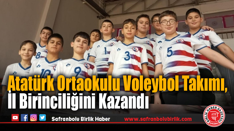 Atatürk Ortaokulu Küçük Erkekler Voleybol İl Birincisi