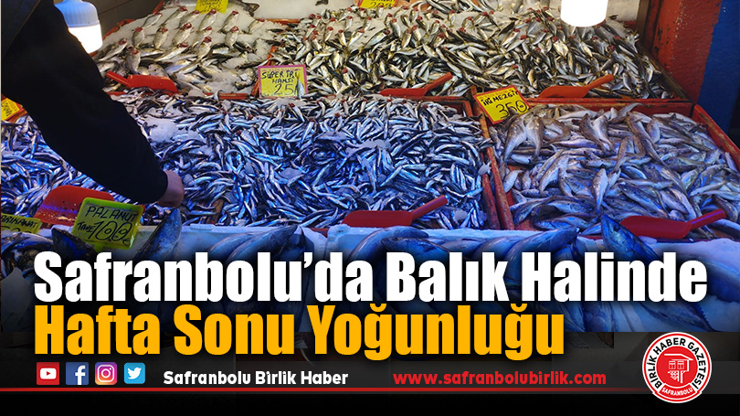 Safranbolu Balık Halinde Hafta Sonu Yoğunluğu