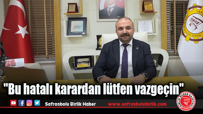 Altuntepe: “Bu hatalı karardan lütfen vazgeçin”