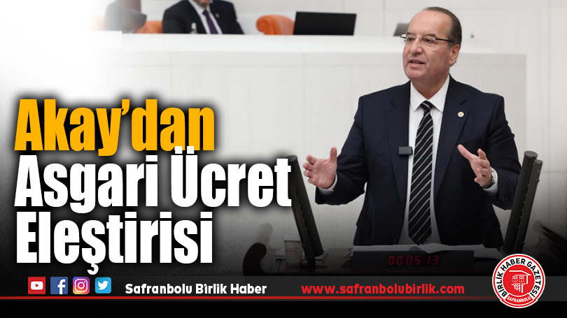 Akay’dan Asgari Ücret Eleştirisi