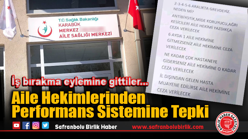 Aile Hekimlerinden Performans Sistemine Tepki