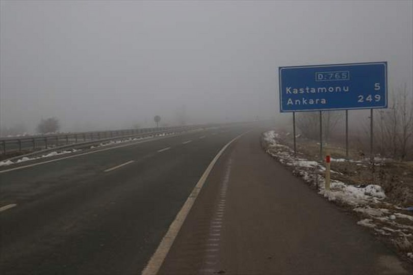 Kastamonu’da sis etkisini sürdürüyor