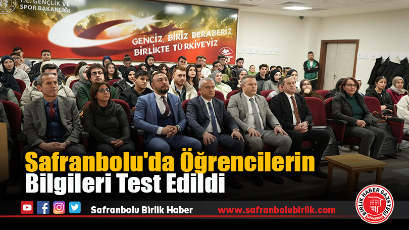 Safranbolu’da Öğrencilerin Bilgileri Test Edildi