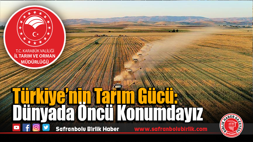 Türkiye’nin Tarım Gücü: Dünyada Öncü Konumdayız