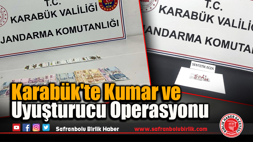 Karabük’te Kumar ve Uyuşturucu Operasyonu