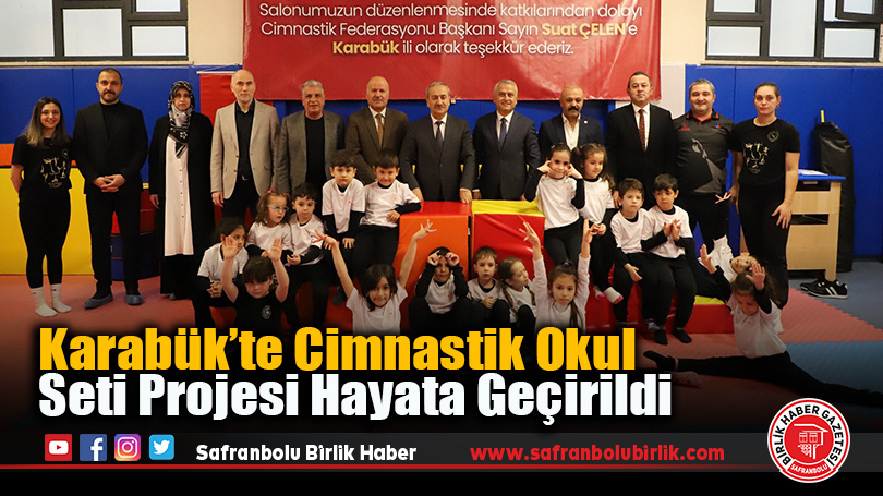 Karabük’te Cimnastik Okul Seti Projesi Hayata Geçirildi
