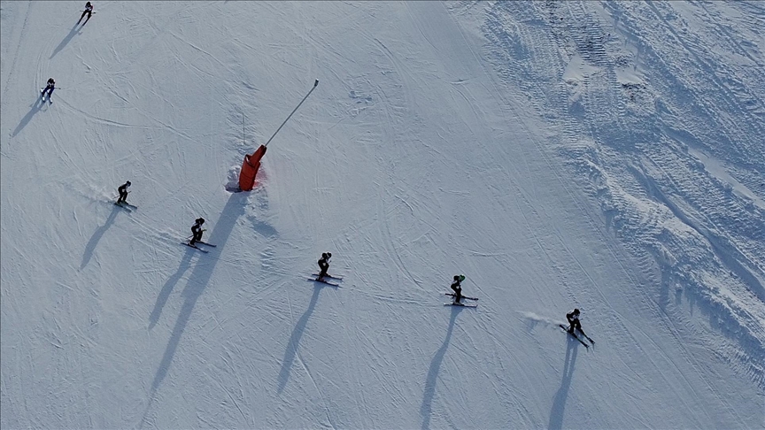 Kayak merkezlerinde en fazla kar kalınlığı Palandöken’de ölçüldü
