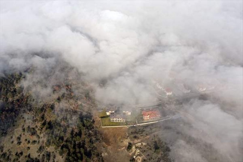 Kastamonu’da etkili olan sis dronla görüntülendi