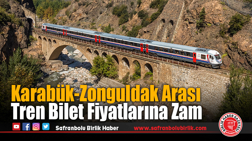 Karabük-Zonguldak Arası Tren Bilet Fiyatlarına Zam