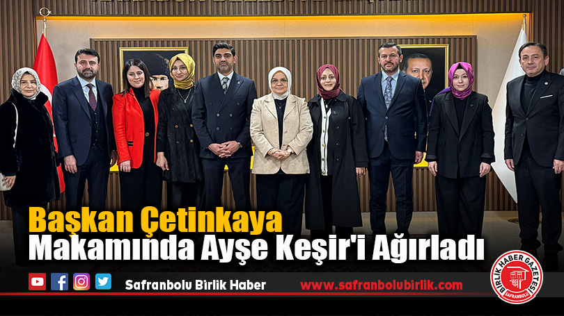 Başkan Çetinkaya Makamında Ayşe Keşir’i Ağırladı