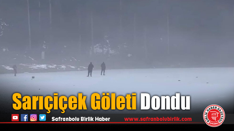 Sarıçiçek Göleti Dondu