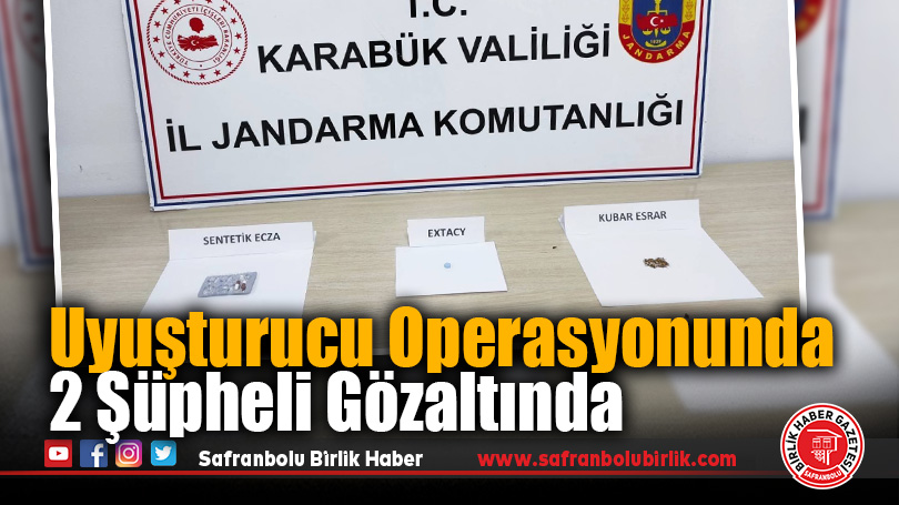 Uyuşturucu Operasyonunda 2 Şüpheli Gözaltında