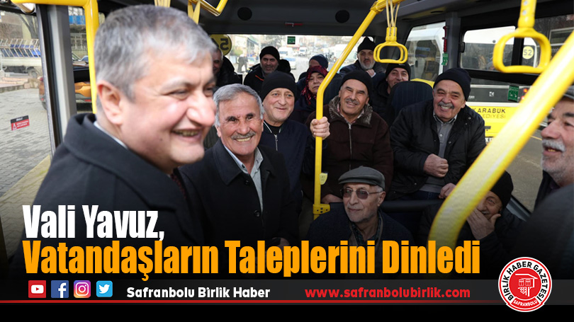 Vali Yavuz, Vatandaşların Taleplerini Dinledi