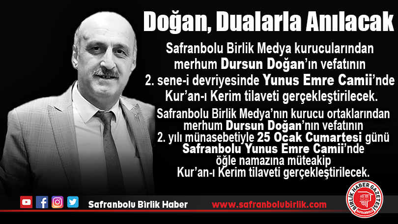 Doğan, Dualarla Anılacak