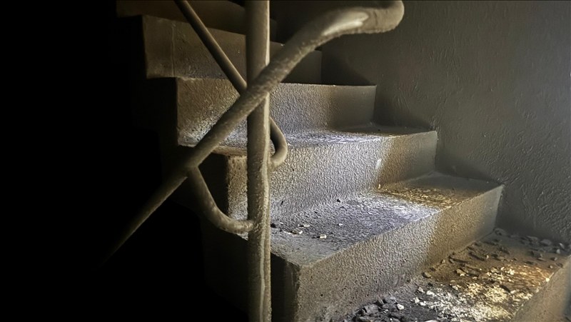 Grand Kartal Otel’in yangın merdiveni görüntülendi