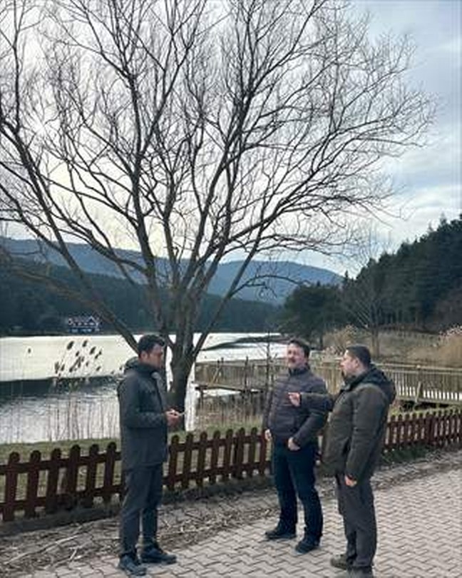 Gölcük Tabiat Parkı’nda yenileme çalışmaları incelendi