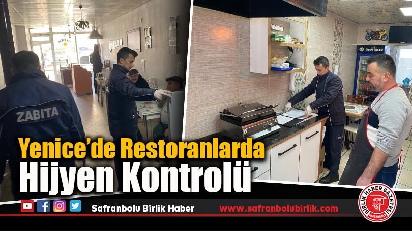 Yenice’de Restoranlarda Hijyen Kontrolü