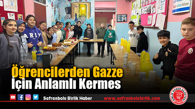 Öğrencilerden Gazze İçin Anlamlı Kermes