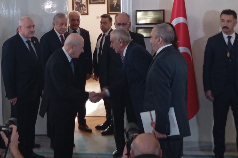 DEM Parti Heyeti MHP Lideri Bahçeli ile Bir Araya Geldi