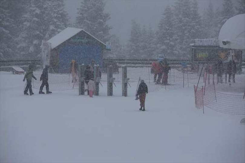 Ilgaz Dağı’nda kar yağışı ve sis
