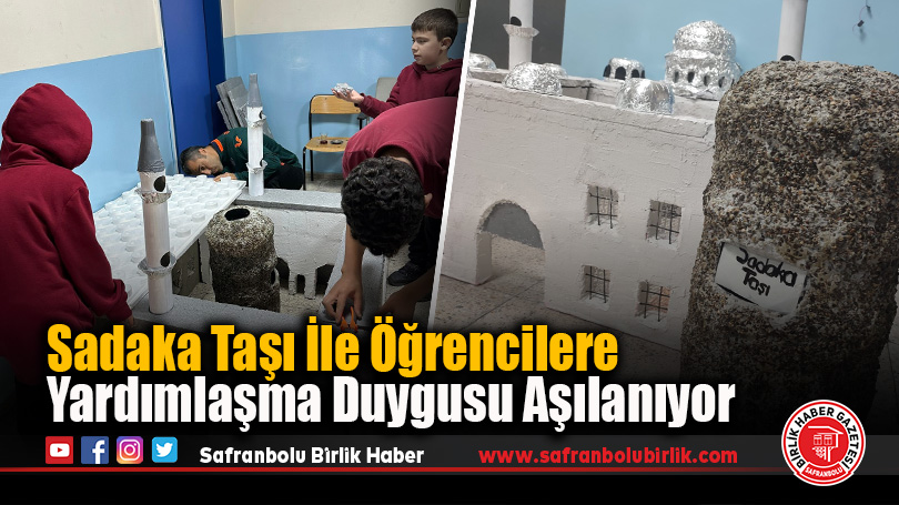 Sadaka Taşı İle Öğrencilere Yardımlaşma Duygusu Aşılanıyor