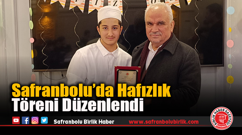 Safranbolu’da Hafızlık Töreni Düzenlendi