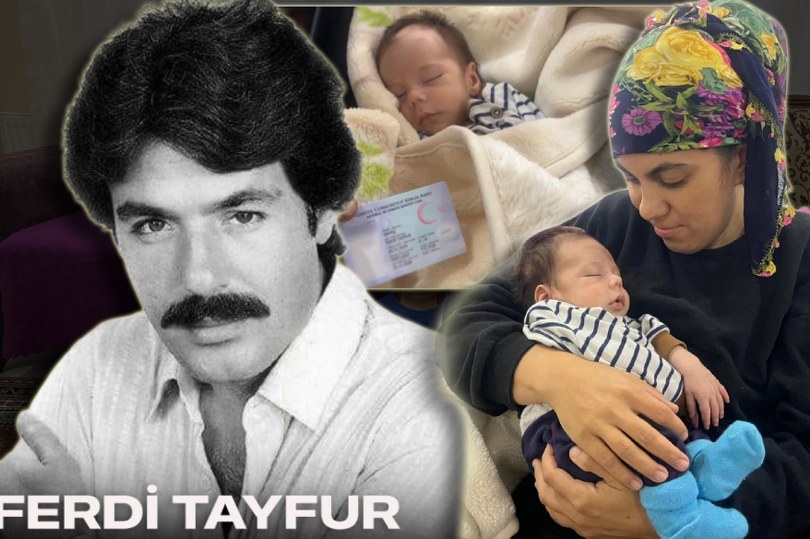Yeni doğan bebeğine Ferdi Tayfur ismini koydu