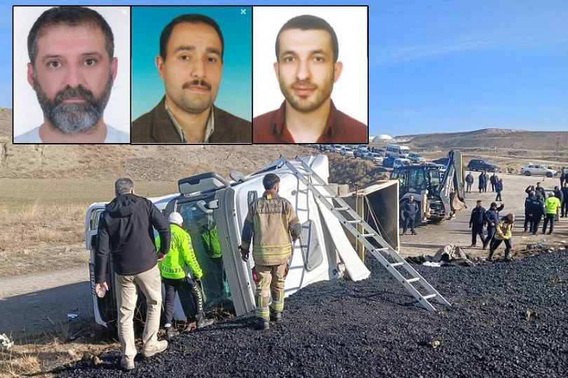 Kontrolden çıkan hafriyat kamyonunun ezdiği araçtaki 3 belediye işçisi hayatını kaybetti