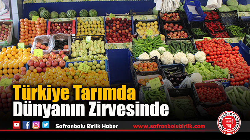 Türkiye Tarımda Dünyanın Zirvesinde