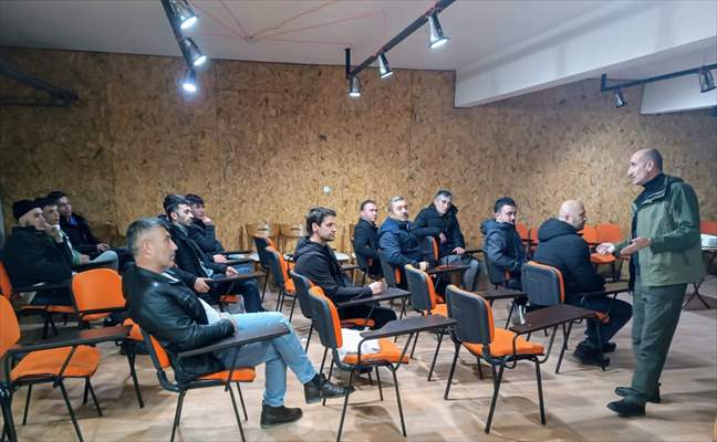 Bolu’da avcılık kursuna katılanlara sertifikaları verildi