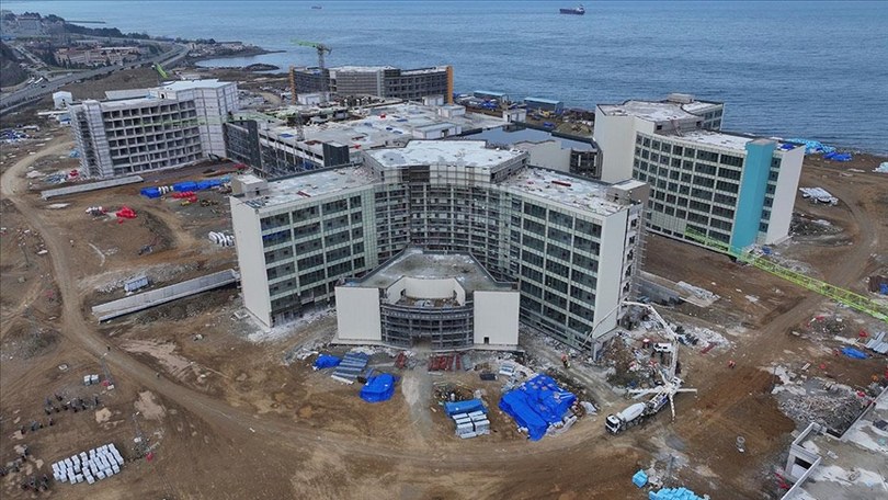 İnşası devam eden Trabzon Şehir Hastanesi’nin yüzde 70’i tamamlandı