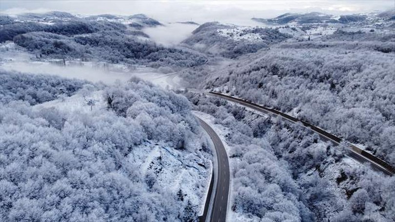 Bartın’ın yüksek kesimlerinde kar etkili oldu