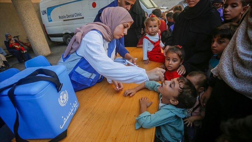 DSÖ, Gazze’de çocuk felcine karşı aşılama kampanyasının devamının planlandığını açıkladı