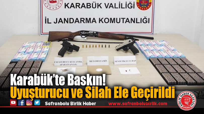 Karabük’te Baskın! Uyuşturucu ve Silah Ele Geçirildi