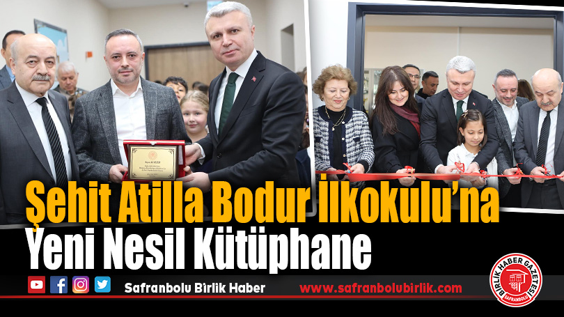 Şehit Atilla Bodur İlkokulu’na Yeni Nesil Kütüphane