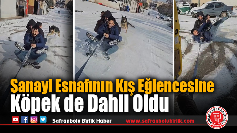 Sanayi Esnafının Kış Eğlencesine Köpek de Dahil Oldu