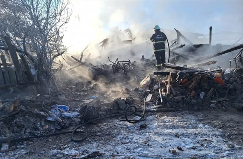 Bolu’da evde çıkan yangında 1 kişi öldü