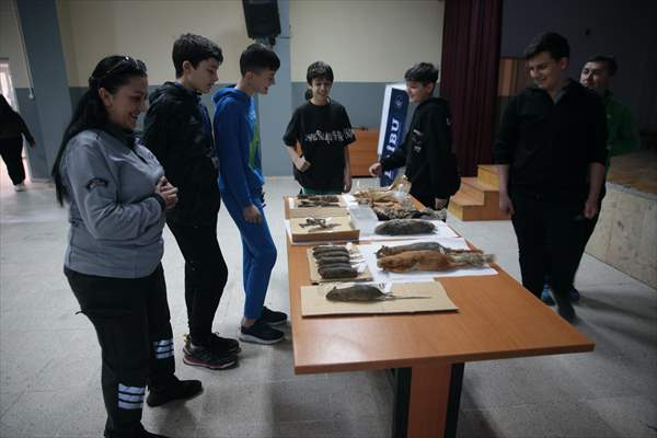 Bolu’da öğrenciler yaban hayatını görerek öğreniyor
