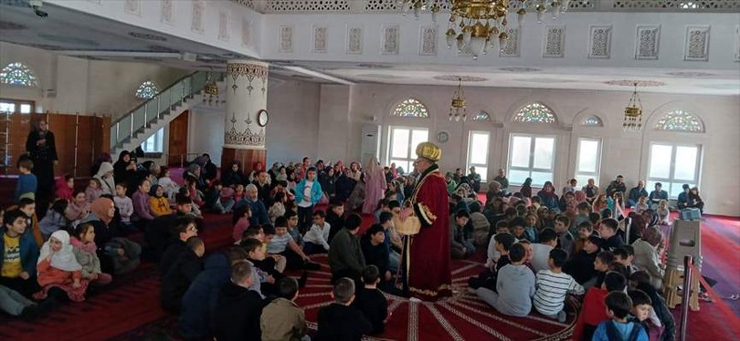 Cide ilçesinde çocuklar camide buluştu