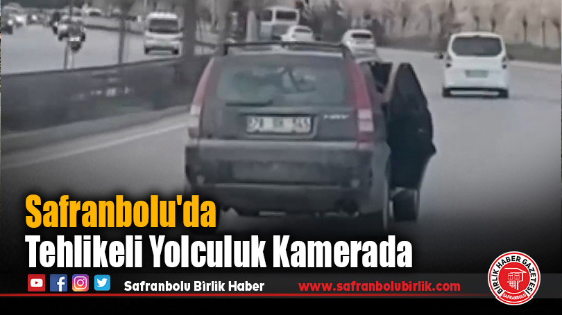 Safranbolu’da Tehlikeli Yolculuk Kamerada
