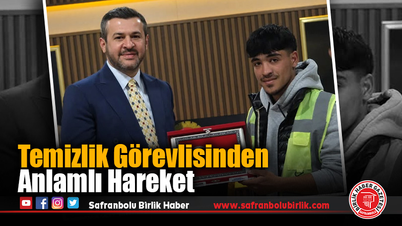 Temizlik Görevlisinden Anlamlı Hareket