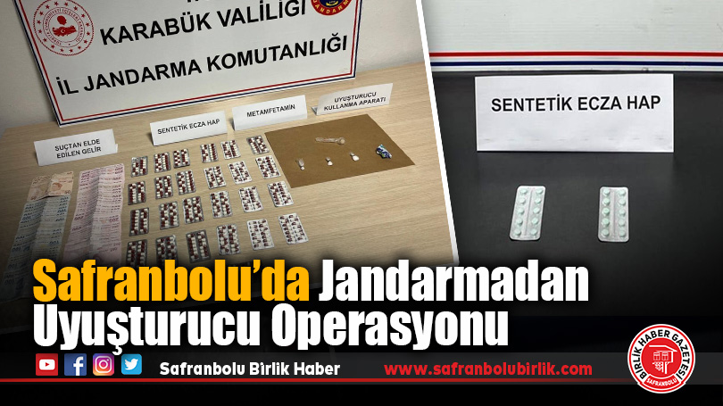 Safranbolu’da Jandarmadan Uyuşturucu Operasyonu